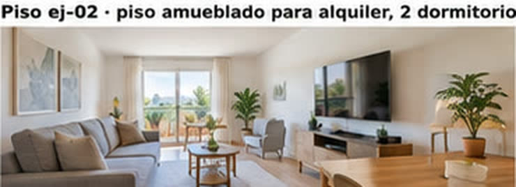 Piso amueblado para alquilar